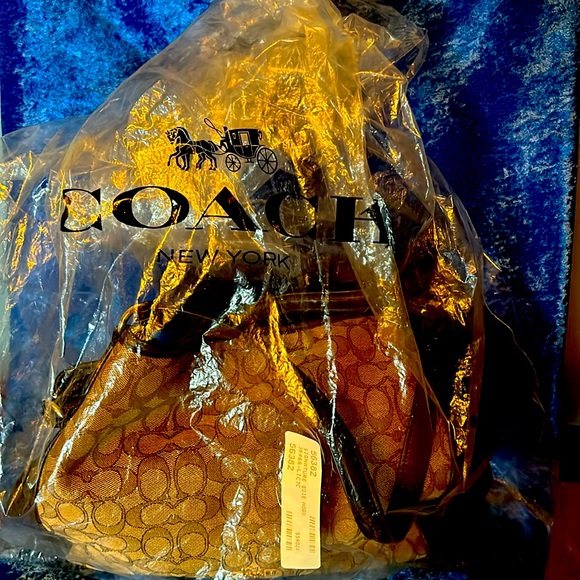 Coach Edie Signature Canvas Hobo Shoulder Bag - Picture 9 of 15